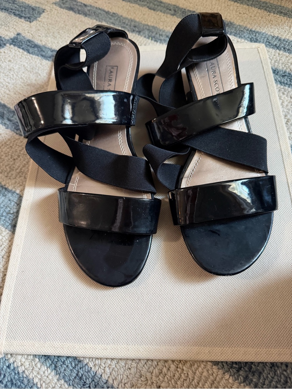 Laura Scott Black wedge